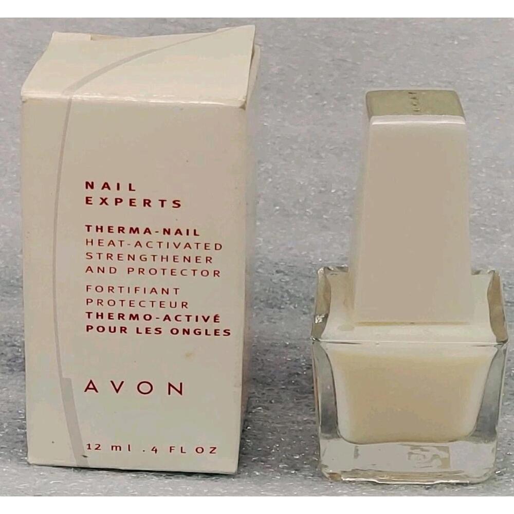 NOS Avon Nail Experts Therma-Nail Heat Activated Strengthener & Protector 0.4 oz